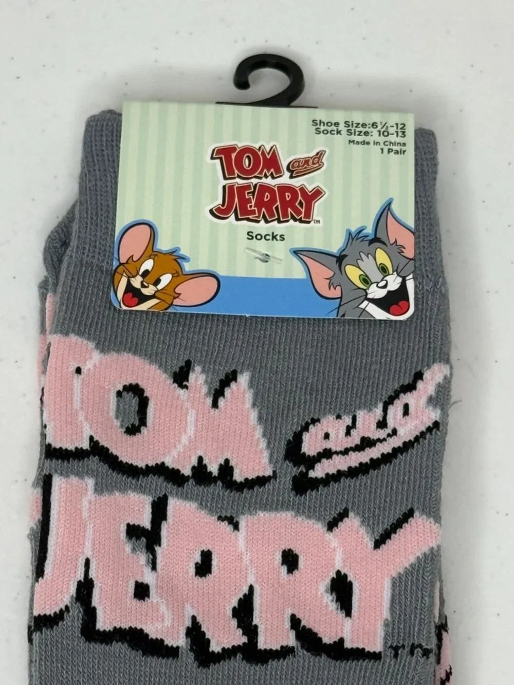 Tom and Jerry Crew Socks Adult Unisex NWT